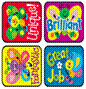 BRIGHT BUTTERFLIES(APPLAUSE STICKERS)