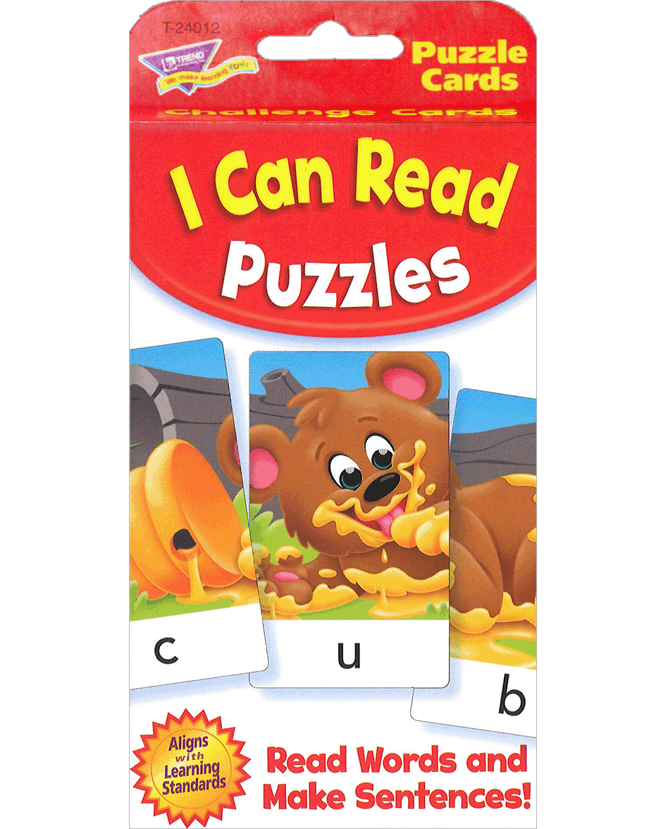 Trend Game Cards : I Can Read Puzzle