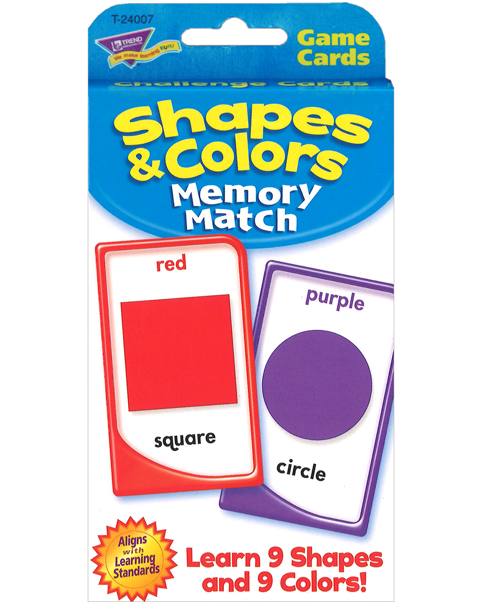 Trend Game Cards : Shapes & Colors Memory Match