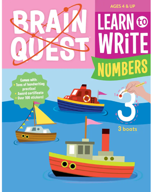 BRAIN QUEST  LEARN TO WRITE: NUMBERS