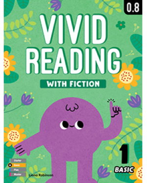 VIVID READING WITH FICTION BASIC 1 Student Book w/ Workbook and Audio QR Code