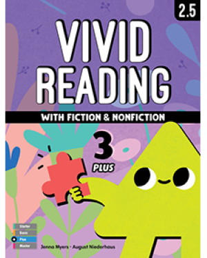 VIVID READING WITH FICTION PLUS 3 Student Book w/ Workbook and Audio QR Code