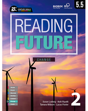 READING FUTURE CHANGE 2 Student Book with Workbook and Audio QR Code