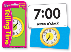 Trend Pocket Flash Cards : Telling Time