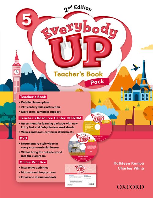 Everybody Up 2nd Edition 5 Teacher's Book Pack with DVD, Online Practice and Teacher's Resource Center CD-ROM　*絶版