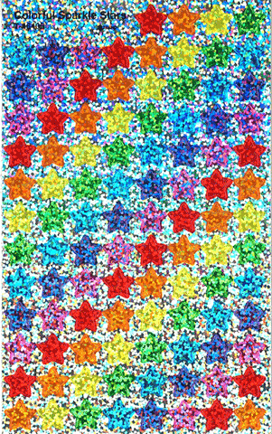 STICKER : Colorful Sparkle Stars